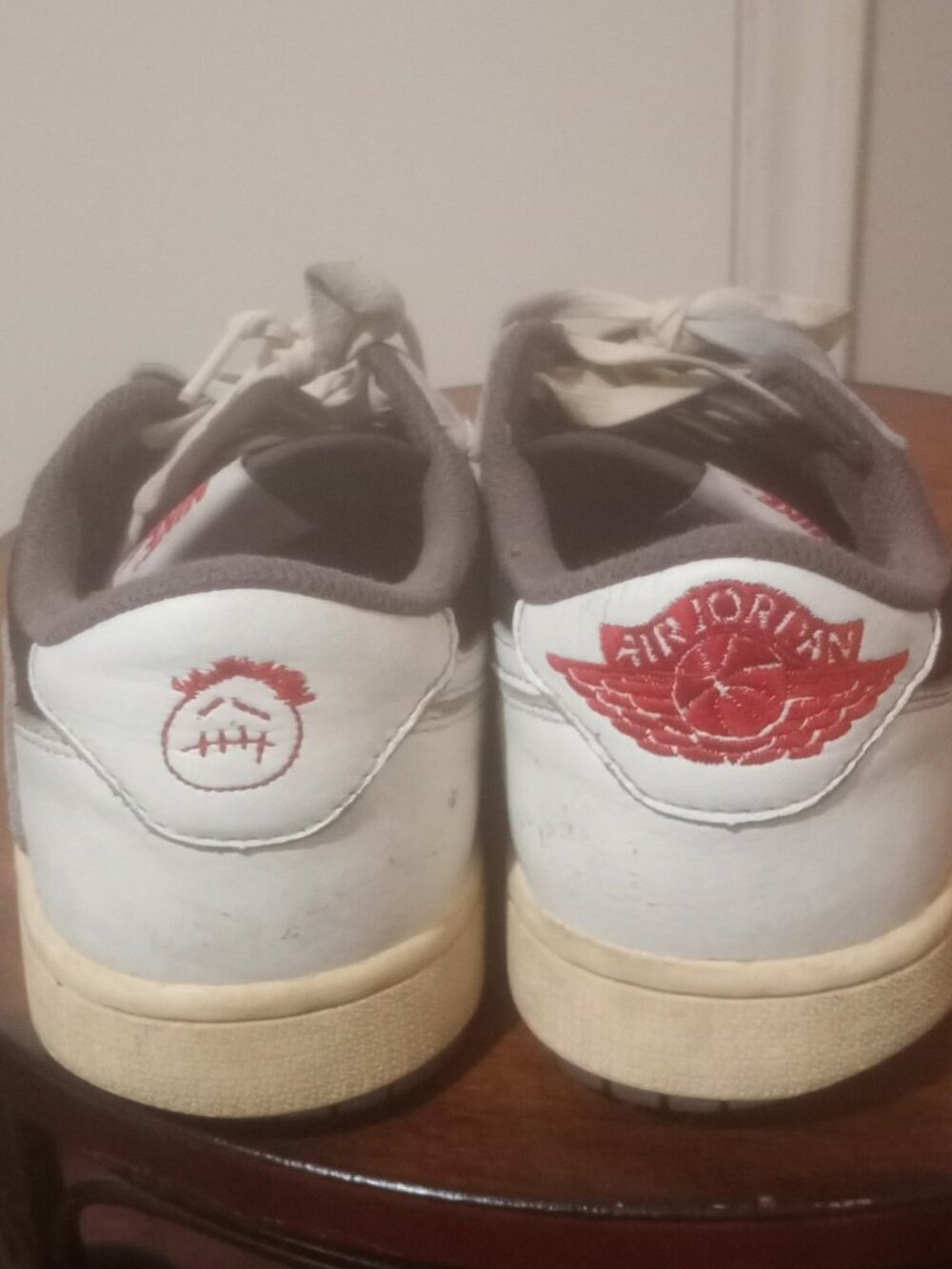 Men's Jordan 1 Retro Low OG SP Travis Scott Reverse Mocha Size 7, PREOWNED - Picture 11 of 16